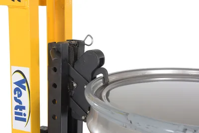 Vestil DRLT-CB-54-MDPL counter balanced drum stacker shown from an alternate angle
