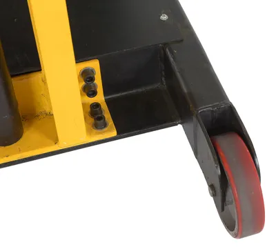 Vestil DRLT-CB-54-MDPL counter balanced drum stacker shown from an alternate angle