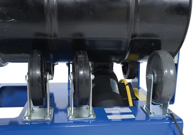 Vestil DRM-H-3055 horizontal drum roller mixer shown from an alternate angle