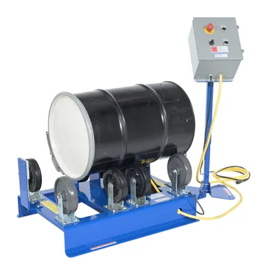 Vestil DRM-H-3055 horizontal drum roller mixer shown from an alternate angle