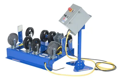 Vestil Steel Horizontal Drum Roller Mixer 39-5/8 In. x 27-1/2 In. x 16-3/4 In. 1000 Lb. Capacity Blue