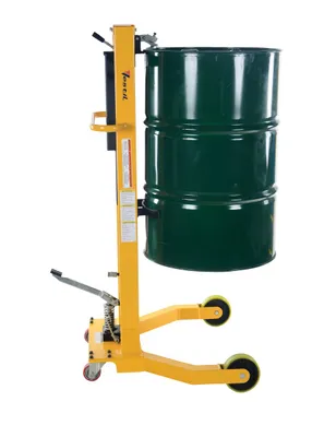 Vestil DRUM-55-36 portable drum jack shown from an alternate angle