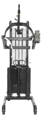Vestil DRUM-LRT-DC portable drum lifter rotator transporter shown from an alternate angle