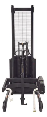 Vestil DRUM-LRT-DC-II portable drum lifter rotator transporter shown from an alternate angle