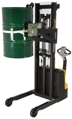 Vestil DRUM-LRT-DC-SCL portable drum lifter rotator transporter shown from an alternate angle