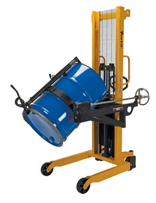 Vestil DRUM-LRT portable drum lifter rotator transporter shown from an alternate angle