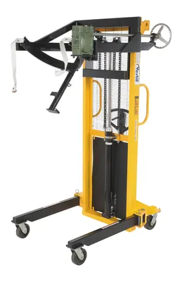 Vestil DRUM-LRT-II portable drum lifter rotator transporter shown from an alternate angle