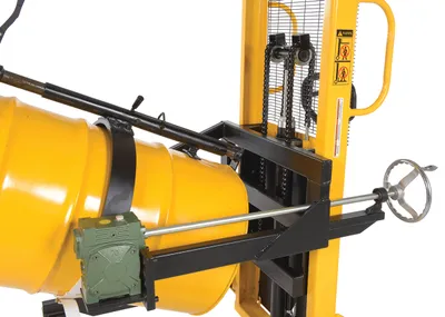 Vestil DRUM-LRT-II portable drum lifter rotator transporter shown from an alternate angle
