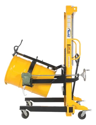 Vestil DRUM-LRT-II portable drum lifter rotator transporter shown from an alternate angle
