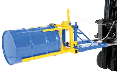 Vestil DRUM-P-55 drum positioner shown from an alternate angle