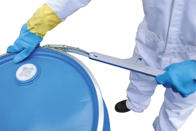 Vestil DRUM-PLB drum lid tool shown from an alternate angle