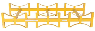 Vestil DRUM-RACK-3 stackable drum rack shown from an alternate angle
