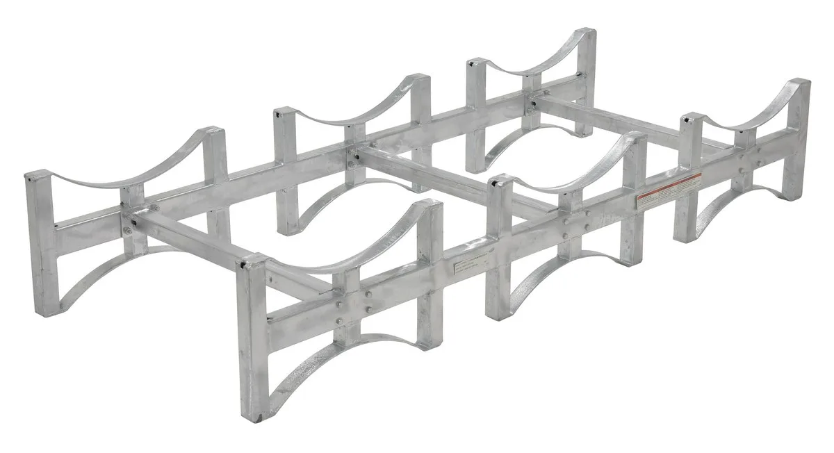 Vestil DRUM-RACK-3-G stackable drum rack