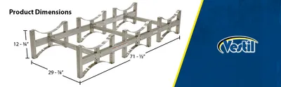 Vestil DRUM-RACK-3-SS stackable drum rack feature highlights