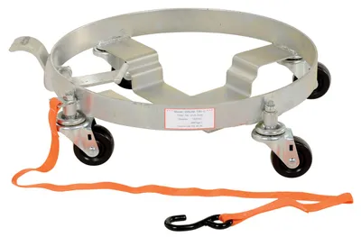 Vestil DRUM-TRI-C-TLT tilting drum dollie shown from an alternate angle