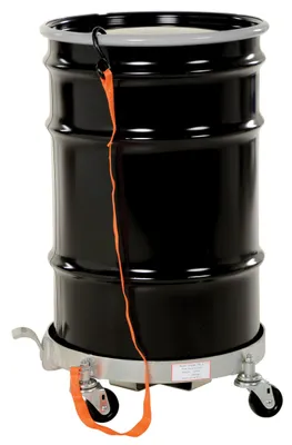 Vestil DRUM-TRI-C-TLT tilting drum dollie shown from an alternate angle