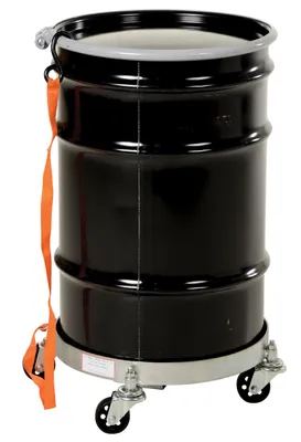 Vestil DRUM-TRI-H-TLT tilting drum dollie shown from an alternate angle