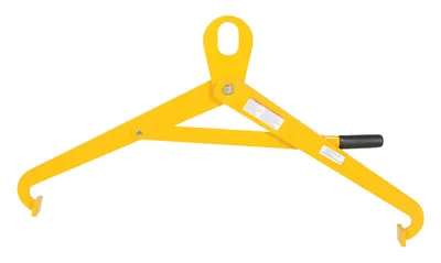 Vestil DTH-1000 horizontal semi-automatic drum tong shown from an alternate angle