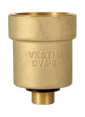 Vestil DVA-B brass drum vent adaptor shown from an alternate angle