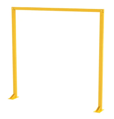 Vestil Steel Economical Overhead Door Warning Barrier 10 Ft. x 10 Ft. Yellow
