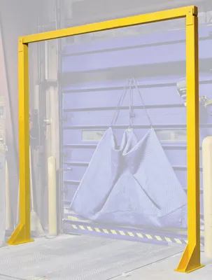 Vestil DWB-88 economical overhead door warning barrier shown from an alternate angle