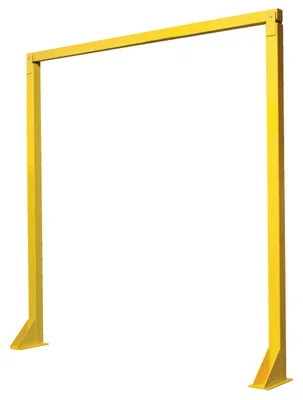 Vestil Steel Economical Overhead Door Warning Barrier 8 Ft. x 8 Ft. Yellow