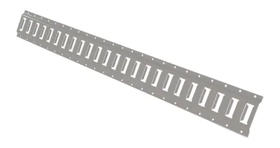 Vestil Steel E-Track 4 Ft. Length 1 Pack Gray