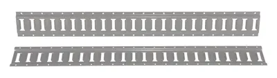 Vestil Steel E-Track 4 Ft. Length 2 Pack Gray