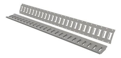 Vestil Steel E-Track 4 Ft. Length 4 Pack Gray