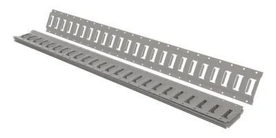 Vestil Steel E-Track 4 Ft. Length 6 Pack Gray