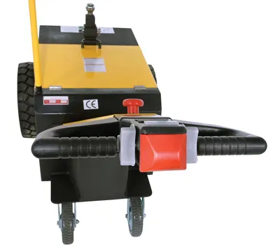 Vestil E-TUG-HD-100 electric powered tugger shown from an alternate angle