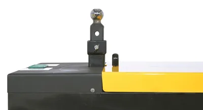Vestil E-TUG-HD-100 electric powered tugger shown from an alternate angle