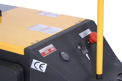 Vestil E-TUG-HD-120 electric powered tugger shown from an alternate angle