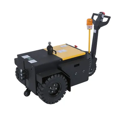 Vestil Steel Heavy Duty Electric Powered Tugger 18,000 Lb. Pulling Capacity Black