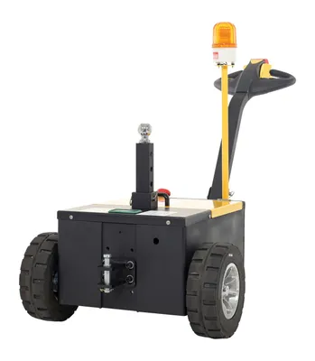 Vestil E-TUG-HD-30 electric powered tugger shown from an alternate angle