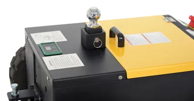 Vestil E-TUG-HD-30 electric powered tugger shown from an alternate angle