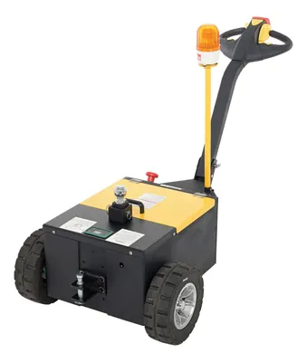 Vestil Steel Heavy Duty Electric Powered Tugger 3000 Lb. Pull Capacity Yellow/Black