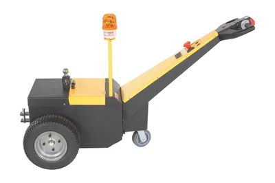 Vestil E-TUG-HD-50 electric powered tugger shown from an alternate angle