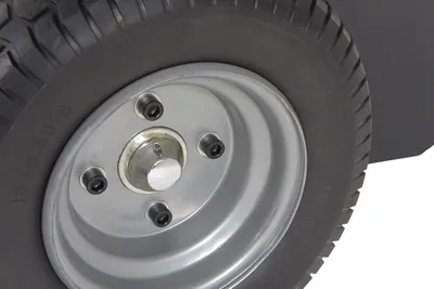 Vestil E-TUG-HD-50 electric powered tugger shown from an alternate angle
