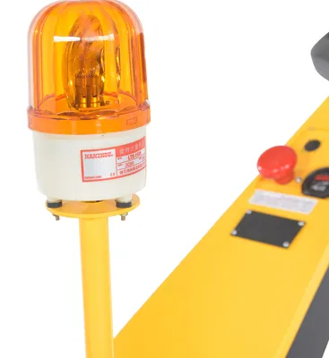 Vestil E-TUG-HD-50 electric powered tugger shown from an alternate angle