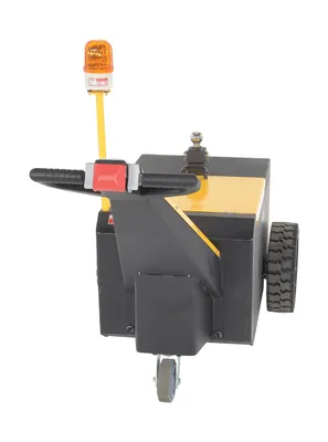 Vestil E-TUG-HD-70 electric powered tugger shown from an alternate angle