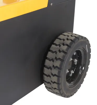 Vestil E-TUG-HD-70 electric powered tugger shown from an alternate angle