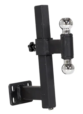 Vestil Steel Double Ball Hitch Mount For E-Tug-HD Models Black