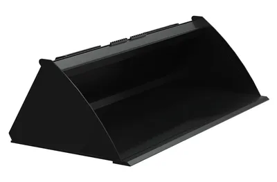 Vestil Steel Low Profile Skid Steer Bucket 60 In. Black