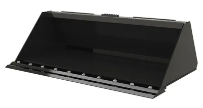 Vestil Steel Heavy Duty Low Profile Skid Steer Bucket 60 In. Black