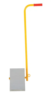 Vestil EALUM-7-H aluminum wheel chock shown from an alternate angle