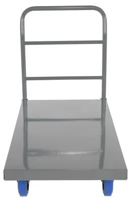 Vestil ECSPT-2448-C2D steel platform truck (smooth or treadplate) shown from an alternate angle