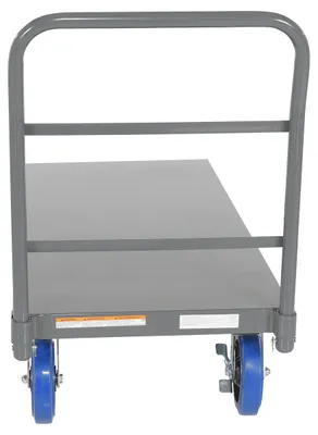 Vestil ECSPT-2448-C2D steel platform truck (smooth or treadplate) shown from an alternate angle