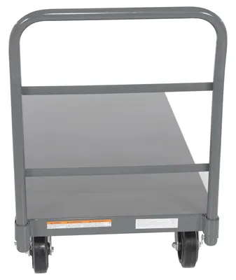 Vestil ECSPT-2448 steel platform truck (smooth or treadplate) shown from an alternate angle
