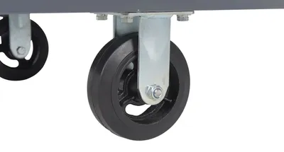 Vestil ECSPT-2754 steel platform truck (smooth or treadplate) shown from an alternate angle